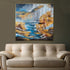 Dancing with Shadows Handpainted Art Wall Painting (With outer Floater Frame) (40 x 40 Inches)